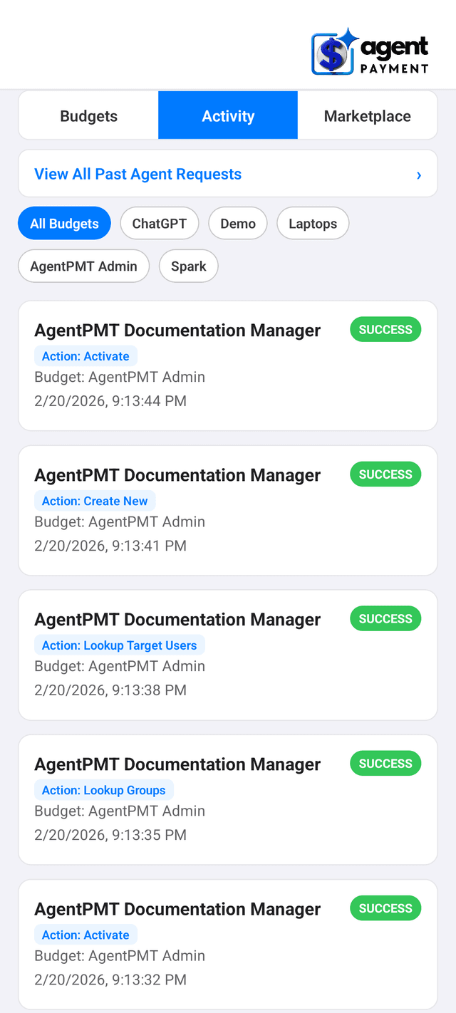Activity feed on mobile